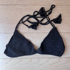 Ulla Johnson Black Crochet Bikini